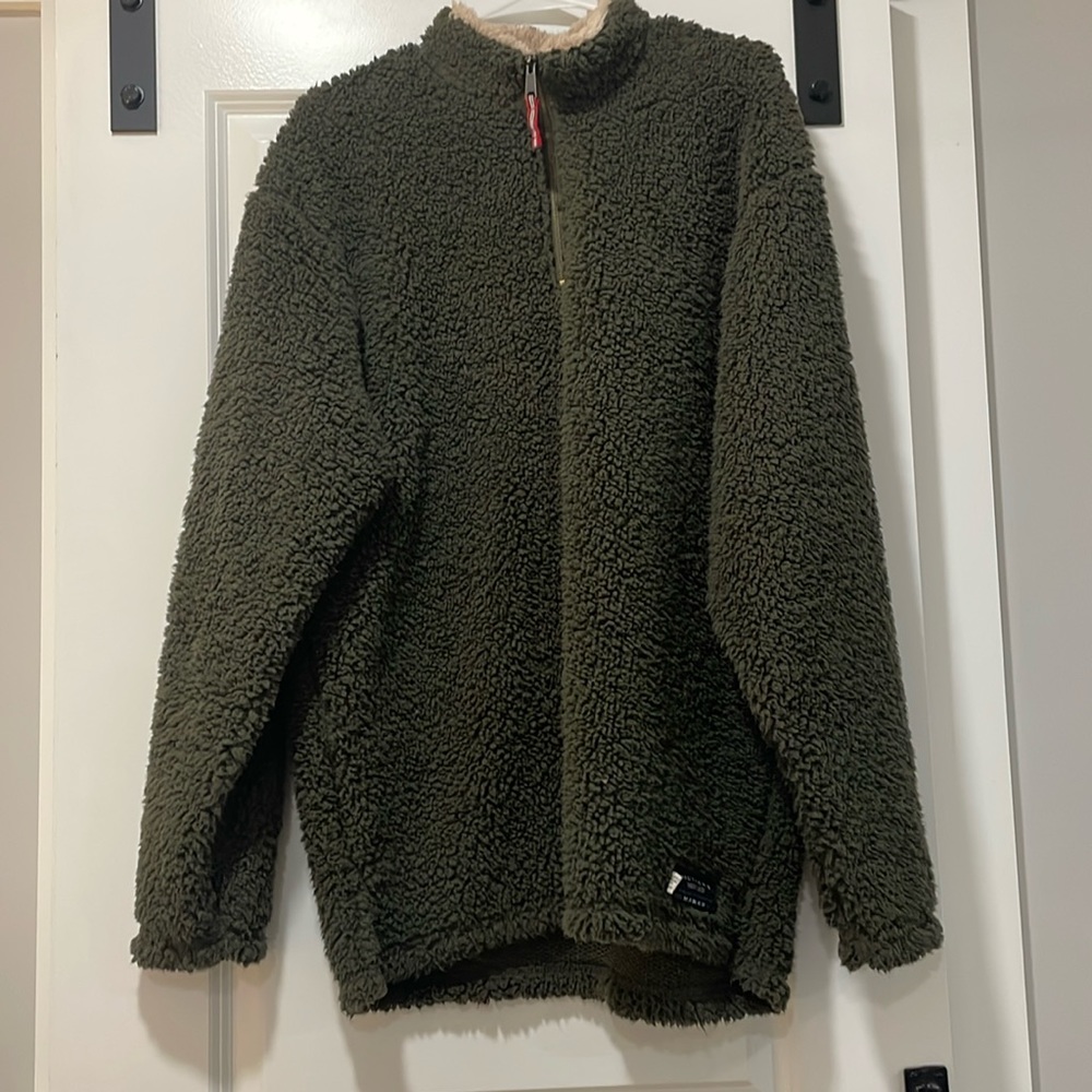 Southern Marah Fuzzy 3/4 Zip Pullover. Only been worn once. Large.